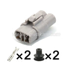 2PIN Connector Waterproof 2mm Male Female Automotive Wiring Harness For Honda Yamaha 6187-2171 6180-2181