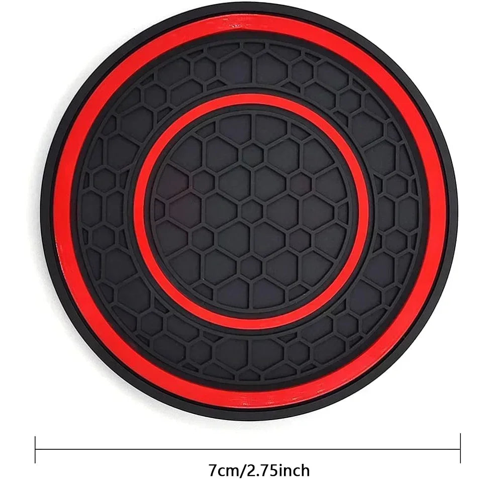 2pcs 7cm Non-slip Car Water Cup Pad Mat for Bottle Holder Coaster Auto Interior Anti-skid Cup Holders Amagi