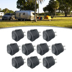 10PCS 12V Round Rocker Switch ON/OFF 2 Pin SPST Camper Van Caravan Motorhome For Car Auto Boat Household Appliances