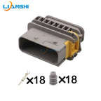 2-1563759-1 2-1564407-1 Applicable automotive connectors, 18-hole male and female connectors with terminal wire harness plugs
