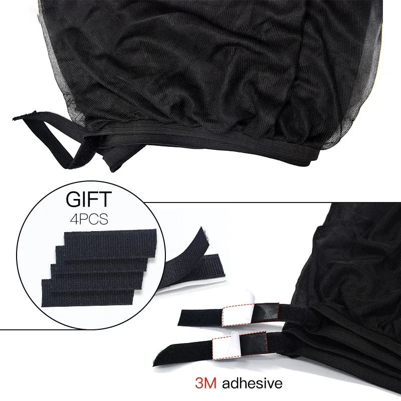 2pcs Car Styling Mosquito prevention Sun Shade Auto Uv Protect Curtain Beach Parasol Parasol Side Windows Children Shield Visor