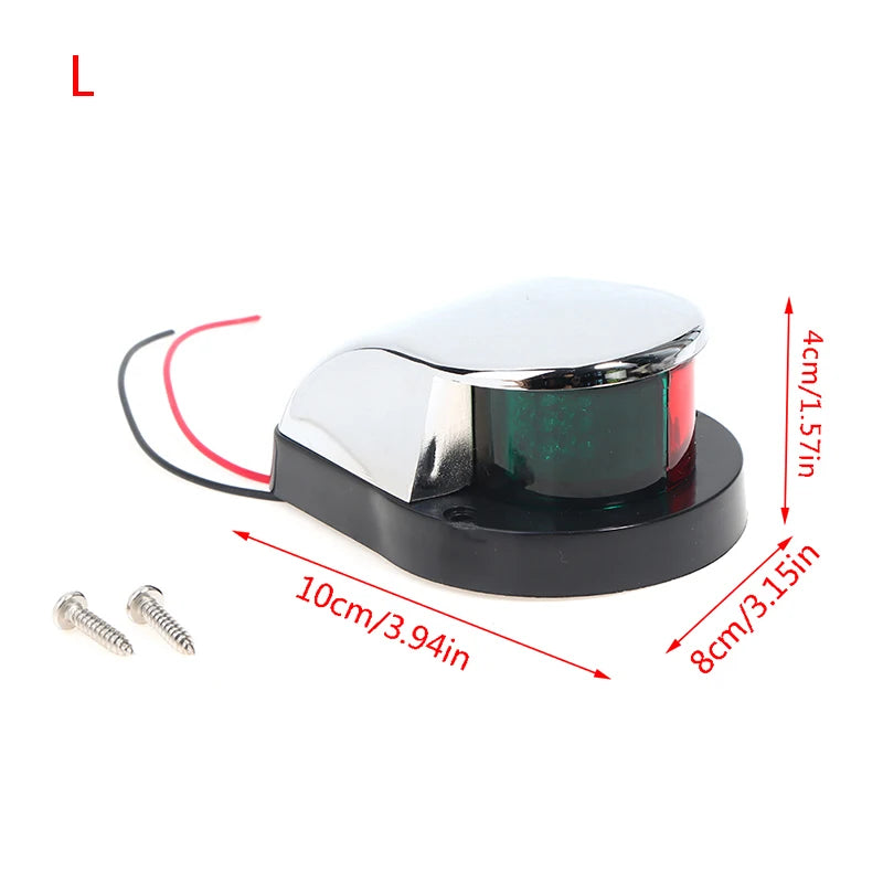 Red&Green Boat Lights 12V LED Bow Navigation Boat Light Red Green Sailing Signal Light for Marine For Boat Yacht Warning Light