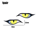 3D Reflective Eyes Stickers for Motorcycle Scooter Windshield Auto Decorative Night Light Safety Front Car Stickers Waterproof