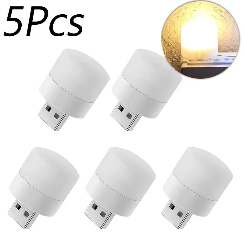 USB Night Light Portable LED Plug Lamp 1- 20pcs Warm White Eye Protection Reading LIght Lamp 5V 1W USB Plug Night Lights