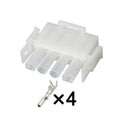 4-Pin Connector Unsealed 2.1mm Male Female Connector Automotive Wire Harness Terminals Cable Socket 5084-1040 1-480703-0