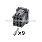 9PIN Connector 2.8mm Unsealed Male Female Connectors Wiring Harness Cable Socket 8-968971-1 Grey Yellow White