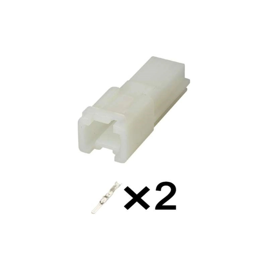 2-PIN Electronic Male Female Automotive Unsealed 2.3mm Connector Lateral Jack Sensor Plug For Yamaha MT 07