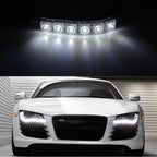 Car Led Daytime Running Light Flexible 6LED White Waterproof Driving Fog Bulbs Turn Signal Lamp Auto Styling Headlight 12V Amagi