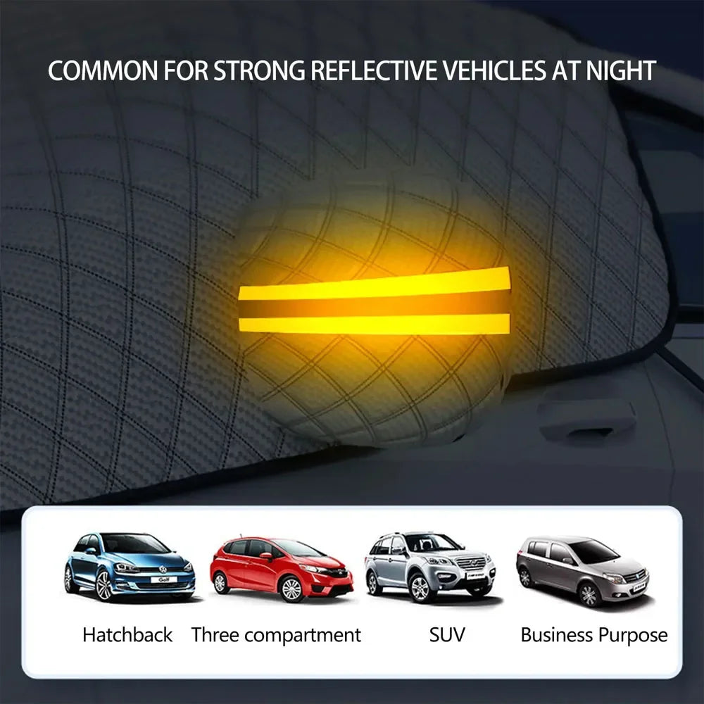 Universal Thicken Car Snow Cover Extra Large Windshield Hood Protection Cover Snowproof Anti-Frost Sunshade Protector Accessorie