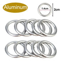 200/10pcs Car Oil Pan Drain Gasket Drainage Bolt Pad Aluminum/ Copper Oil Drain Plug Gasket Cars Accessories for Volkswagen Audi
