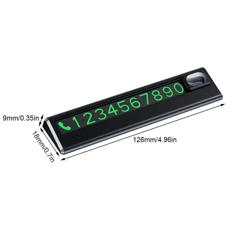 Car Park Stop Sign Universal Automobile Accessories Car Temporary Parking Card Phone Number Card Plate Telephone Number Amagi