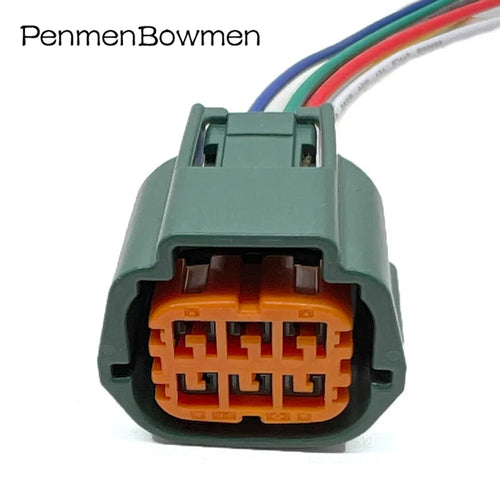 1 Set 6 Pin 6189-0766 Car Throttle Waterproof Electrical Cable Connectors Female Wire Harness Plug For Nissan 6181-0511