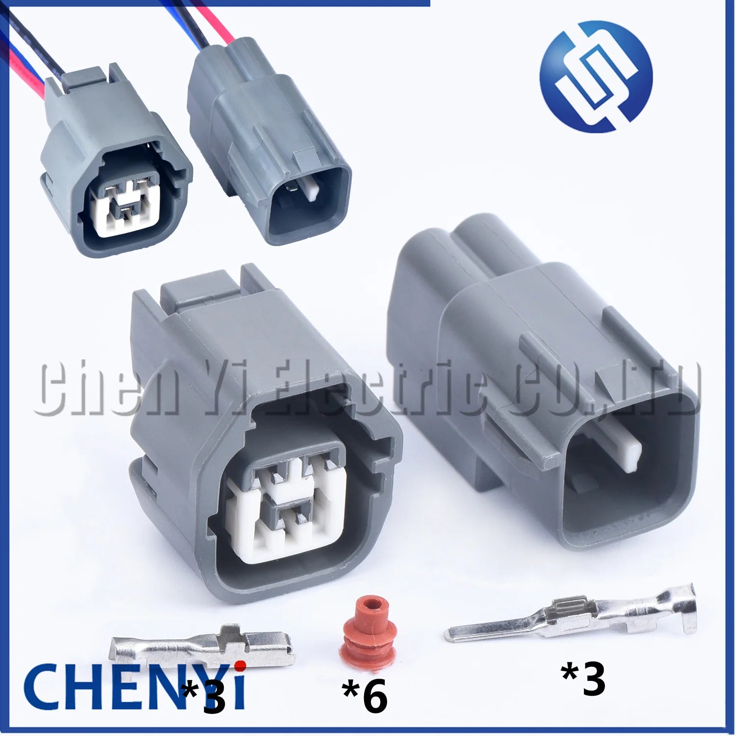 3 Pin auto waterproof connector harness plug Ignition Coil wiper water spray motor plug MG641362-4 MG651359-4 For Hyundai Kia