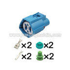 4 Pin Connector Waterproof 1.5mm 9.5mm Male Female Connector Automotive Koelventilator Stekker 7282-8598-30 7283-8598-30
