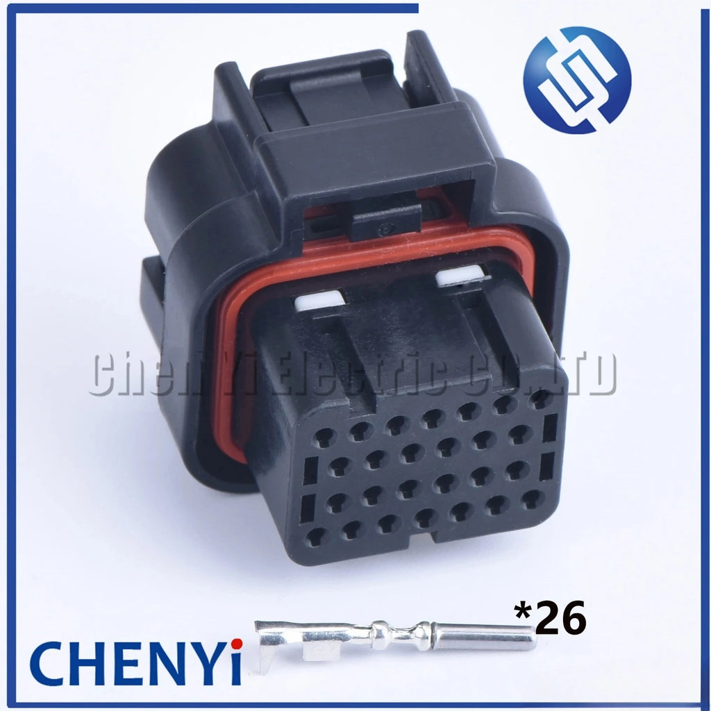 26 Pin 3-1437290-7 6437288-6 3 slots electrical female or male Straight PCB wire to board connector ECU plug