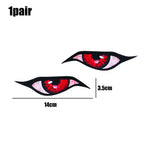 3D Reflective Eyes Stickers for Motorcycle Scooter Windshield Auto Decorative Night Light Safety Front Car Stickers Waterproof