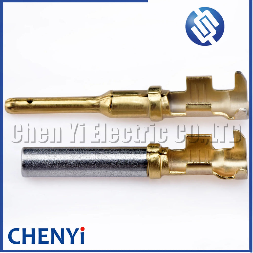 20 pcs Pin Contact 1060-16-0144 1062-16-0988 brass Gold plating 18-14 AWG  Wire Size Crimp Terminal For Deutsch DT 1.5mm Series
