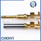 20 pcs Pin Contact 1060-16-0144 1062-16-0988 brass Gold plating 18-14 AWG  Wire Size Crimp Terminal For Deutsch DT 1.5mm Series