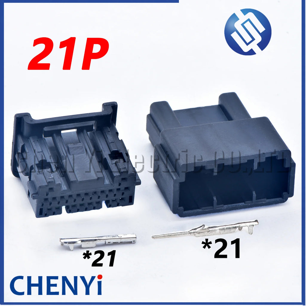 21 Pin Car computer module connector male or female Gateway harness plug 2229097-2 90980-12C61 For Toyota Lexus