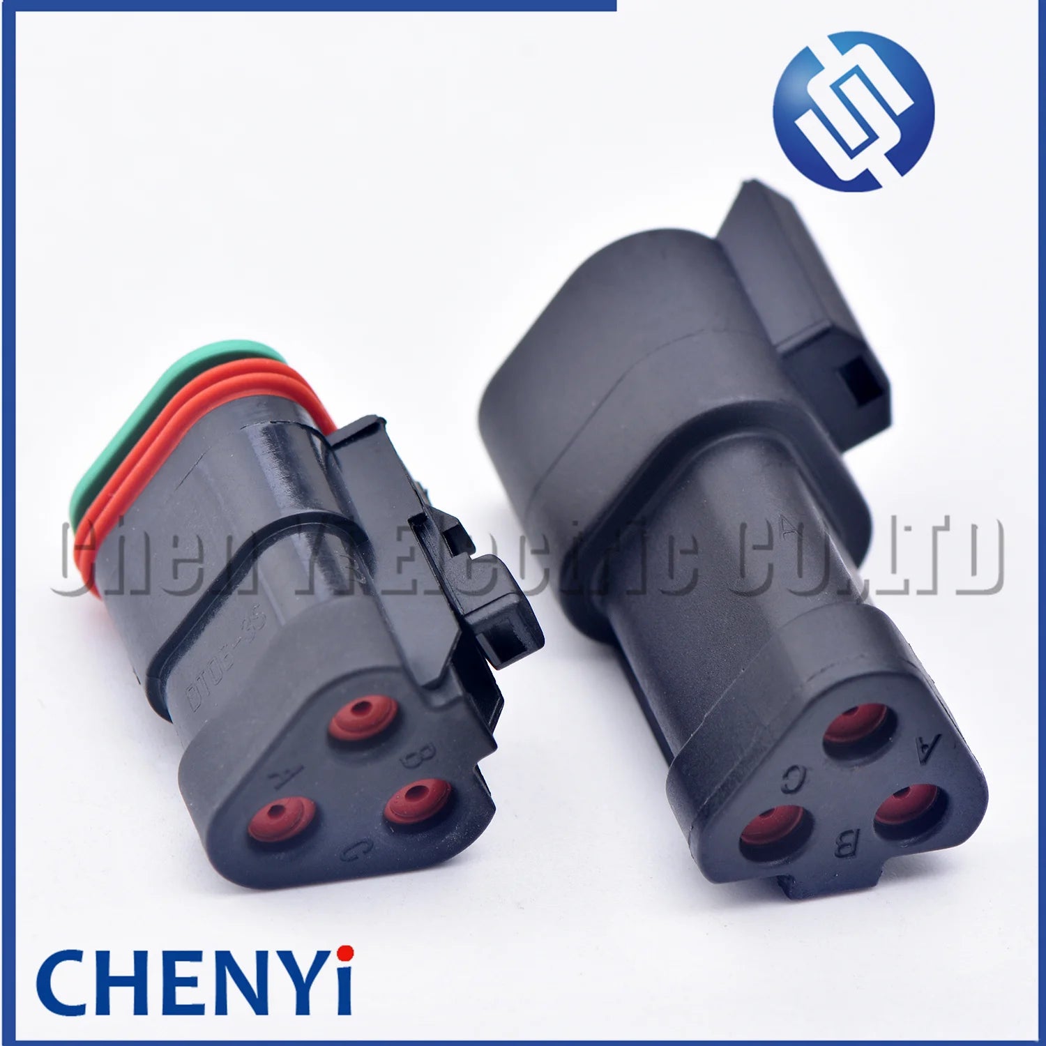 3 Pin Black DT series Connector Waterproof Plug Socket DT06-3S DT04-3P DT06-3S-E005 DT04-3P-E005 For Engineering Vehicle Deutsch
