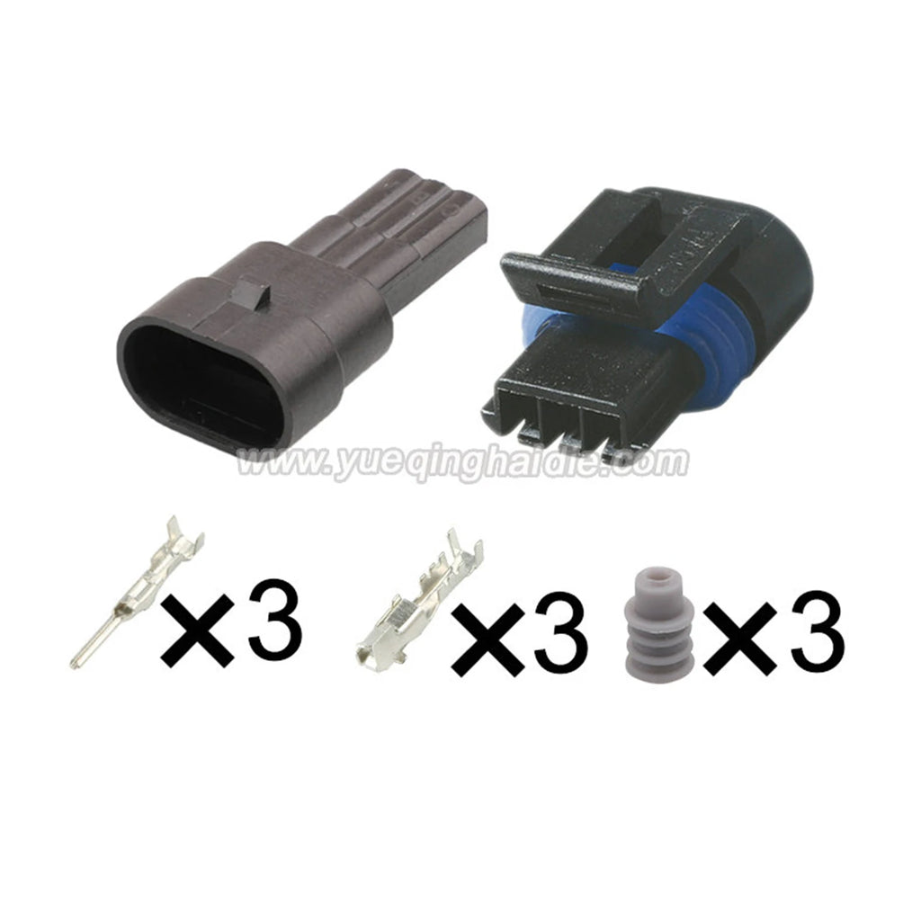 3-Pin Connectors Waterproof 1.5mm Male Female Connector Automotive GM Housing Wiring Harness Cable Plug 12162280 12162185