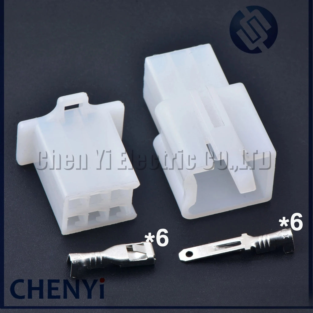 6 Pin 2.8mm Series male female Automotive Motorcycle Socket Connector plug 6030-6991 6040-6111