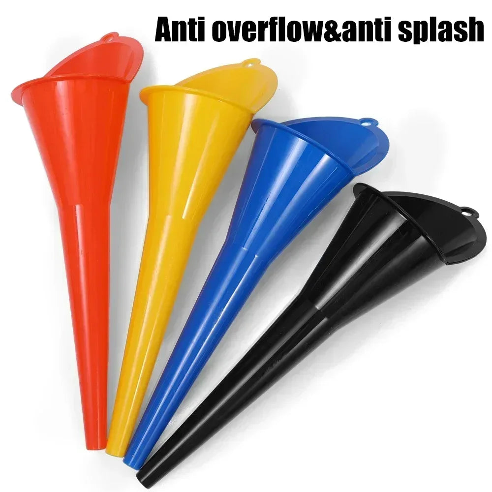 Car Long Stem Funnel Oil Fuel Filling Tools Anti-splash Plastic Oil Funnel Motorcycle Refueling Tools Auto Accessories Amagi