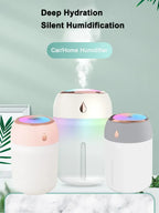 USB Humidifier Atomizer Aroma Oil Diffuser Mute 220 Ml Air Humidifier with Night Lamp for Car Bedroom Cool Mist Sprayer Amagi