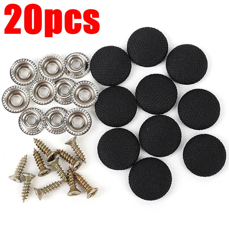 10/20Pcs Car Interior Roof Buckles Headliner Ceiling Cloth Fixing Screw Care Fabric Buckle Rivets Retainer Cap Repair Automotive
