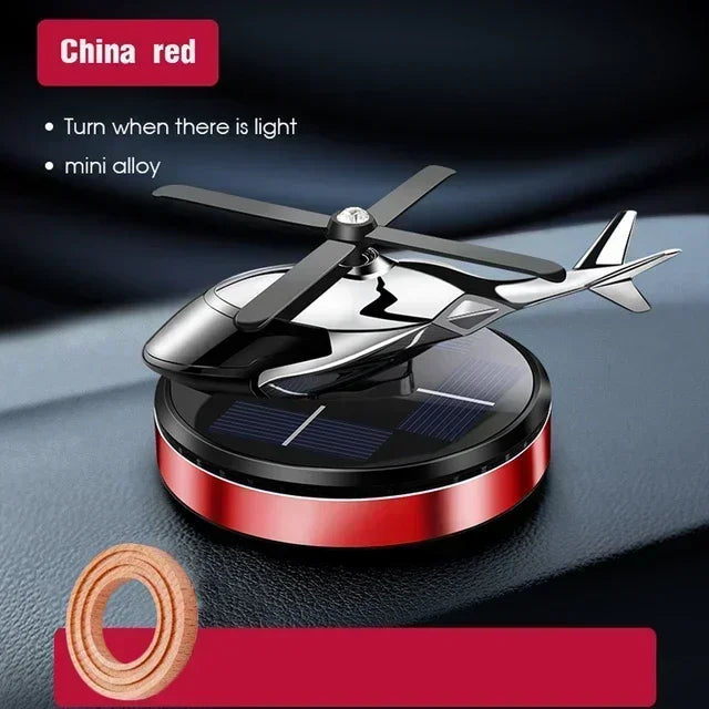 Solar Helicopter Car Air Freshener Fragrance Supplies Interior Accessories Novelty Propeller Flavoring Perfume Diffuser Amagi