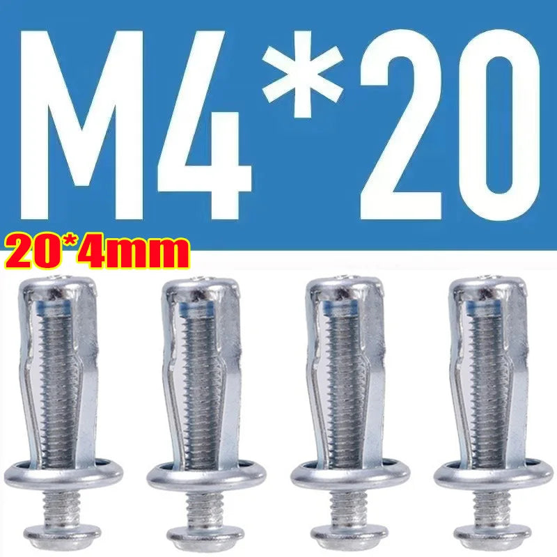 40-4pcs Petal Shape Rivet Nut Screw Bolt Kit M4 M5 M6 M8Metal Rivetnut Panel License Plate Clamp Lock Jack Nuts Auto Accessories