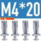 40-4pcs Petal Shape Rivet Nut Screw Bolt Kit M4 M5 M6 M8Metal Rivetnut Panel License Plate Clamp Lock Jack Nuts Auto Accessories