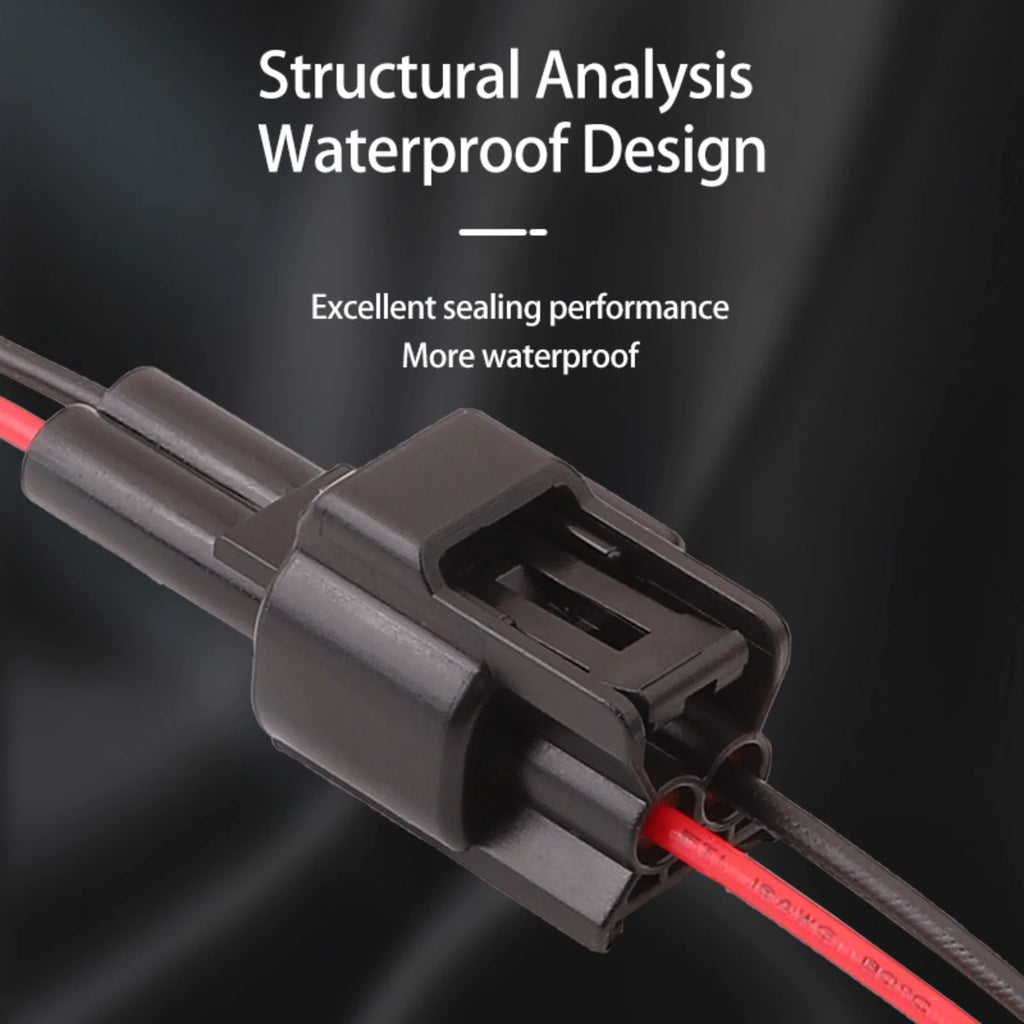 2 PIN Connector Waterproof 2.3mm Male Female Connector FW-C-2M-B FW-C-2F-B Wiring Harness