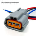 1 Set 3 Pin PU465-03127 PU475-0 Car Ignition Coil High Voltage Pack Electrical Connector Wire Harness for Mitsubishi