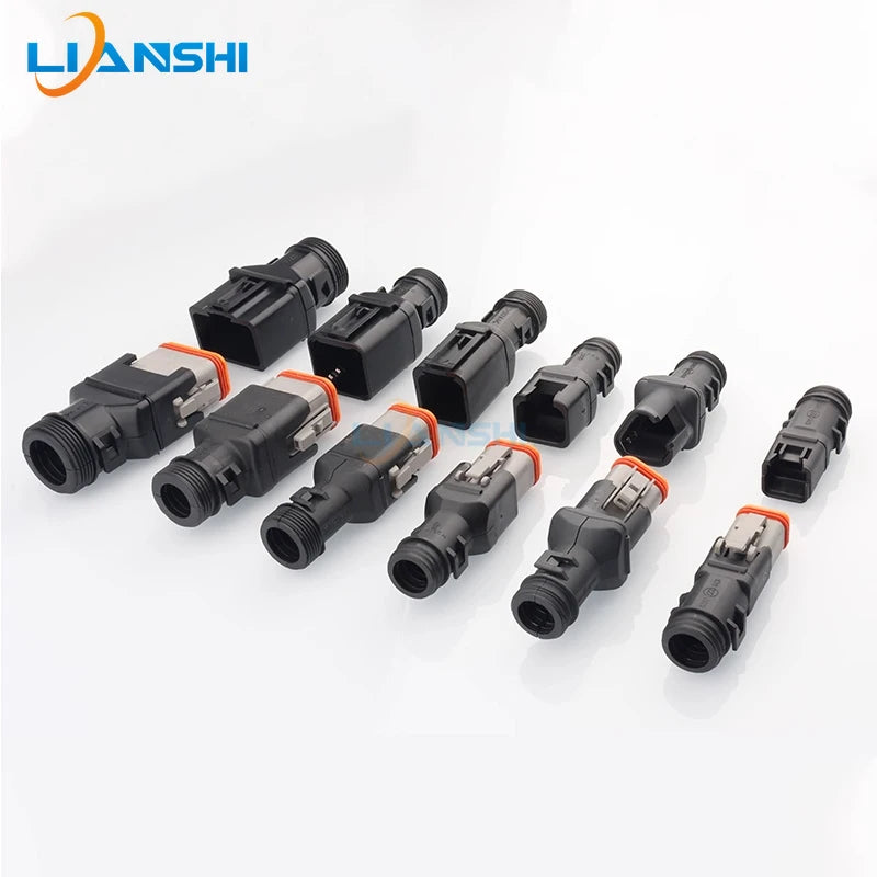 1011-227-0205 Dechi connector snap corrugated pipe DT06-2S/12S tail clamp Straight male and female DT04-2P 1011-229-0205