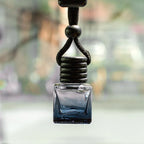 1Pcs Dyed Square Cap Black Cap Empty Bottle Car Essential Oil Diffuser Fragrance Air Freshener Scent Perfume Bottle Ornament