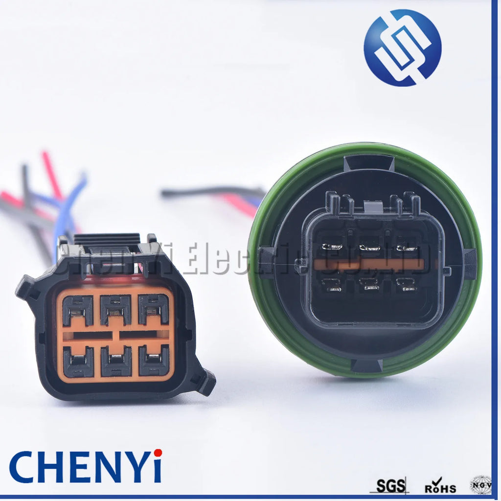 6 Pin Auto waterproof plug wiring cable Car headlight connector Light Lamp Plug for Hyundai Sonata Elantra IX35 K2 K3 K series