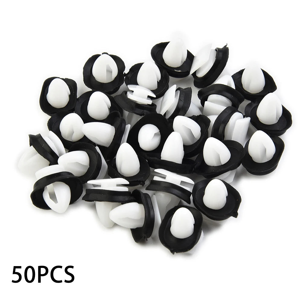 50Pcs Door Exterior Side Molding Trim Clips Plastic For Fiat Exterior Side Molding Massage Lower Door Trim Clips