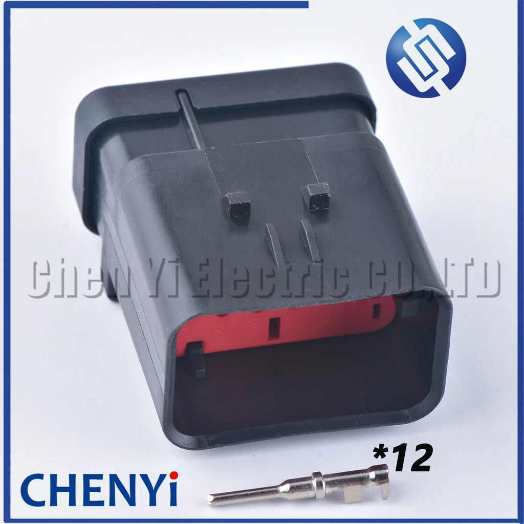 12 Pin male female Auto Waterproof Connector Camshaft Sensor Plug Engine Injector 776438-1 776437-1 For Carter Excavator