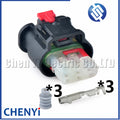 3 Pin Auto Parking Sensor Connector cam Crankshaft position Reverse radar sensor plug 1488991-1 1488991-2 1488991-5 1488991-6