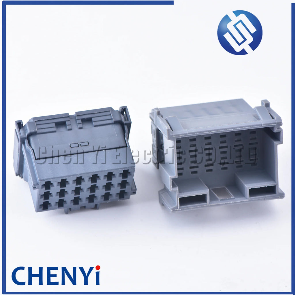 Grey 18 Pin male female Connector Automotive  Plug Unsealed Electric Harness Socket 8-968974-1 1-967629-1 With Terminals