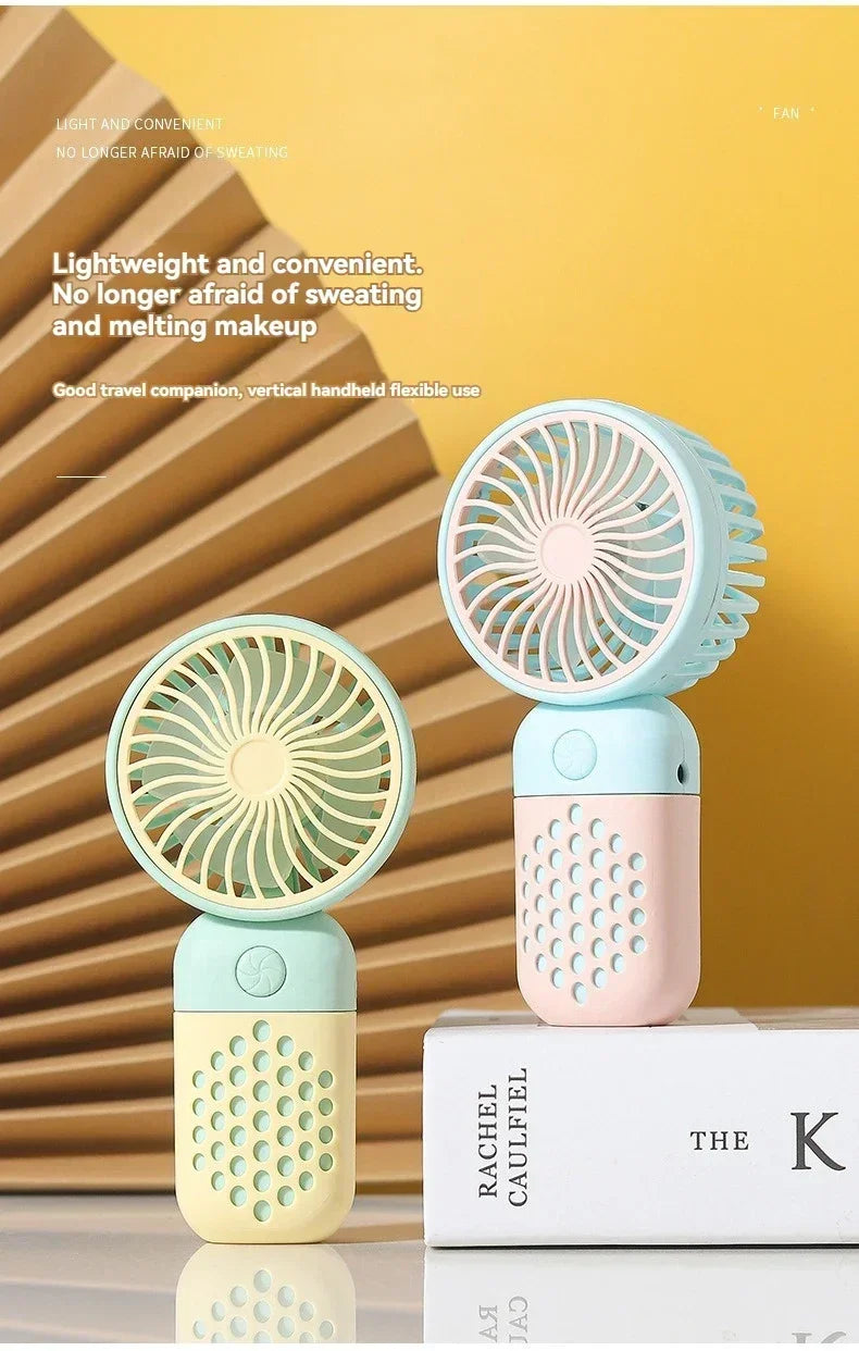 Motorcycle Portable Mini Fan Handheld Fan Lightweight Handy Fan Pocket Size Low Noise Small Electric Student Gift Outdoor Amagi