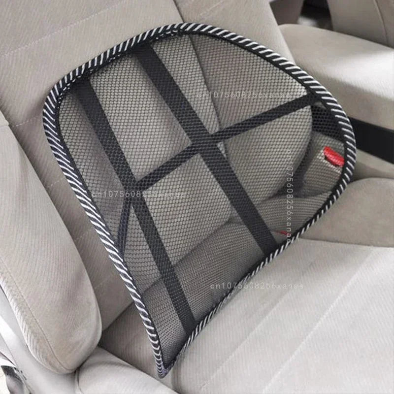 Car Seat Office Chair Massage Back Lumbar Support Mesh Ventilate Cushion Pad Black Mesh Back Lumbar Cushion for Car Driver Amagi