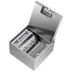 Stainless Steel Floor Socket Outlet, Hidden Flush Mount Electrical Floor Power Socket for EU US FR BR IL Standard Plug