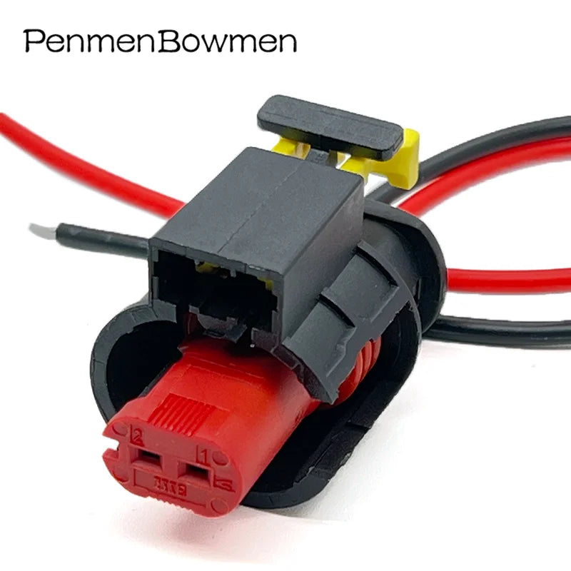 1 Set 2 Pin Car Electromagnetic Valve Electrical Cable Connectors Female Wire Harness Plug for Buick Chevrolet Cruze 284556-1