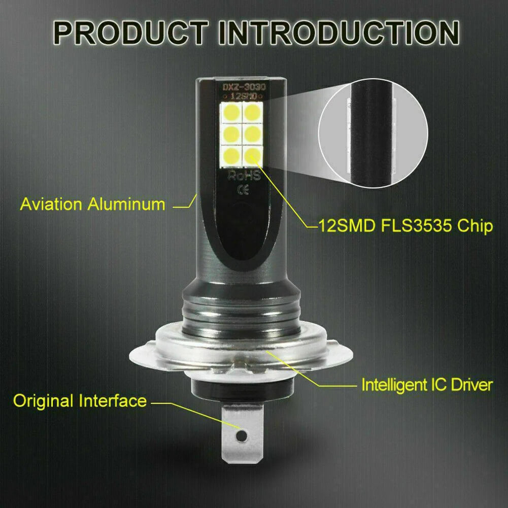 2Pcs H11 LED Headlight Kits 110W 20000LM Light Bulbs 6000K Driving DRL Lamp Car Fog Lights Day Running Light