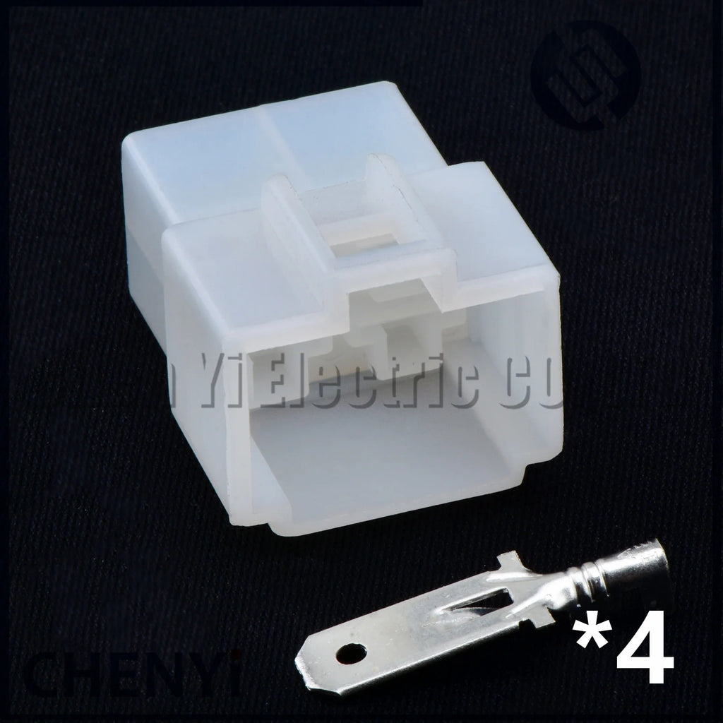 4 Pin 6.3 mm series male or female Automotive connector Motorcycle harness plug With pins