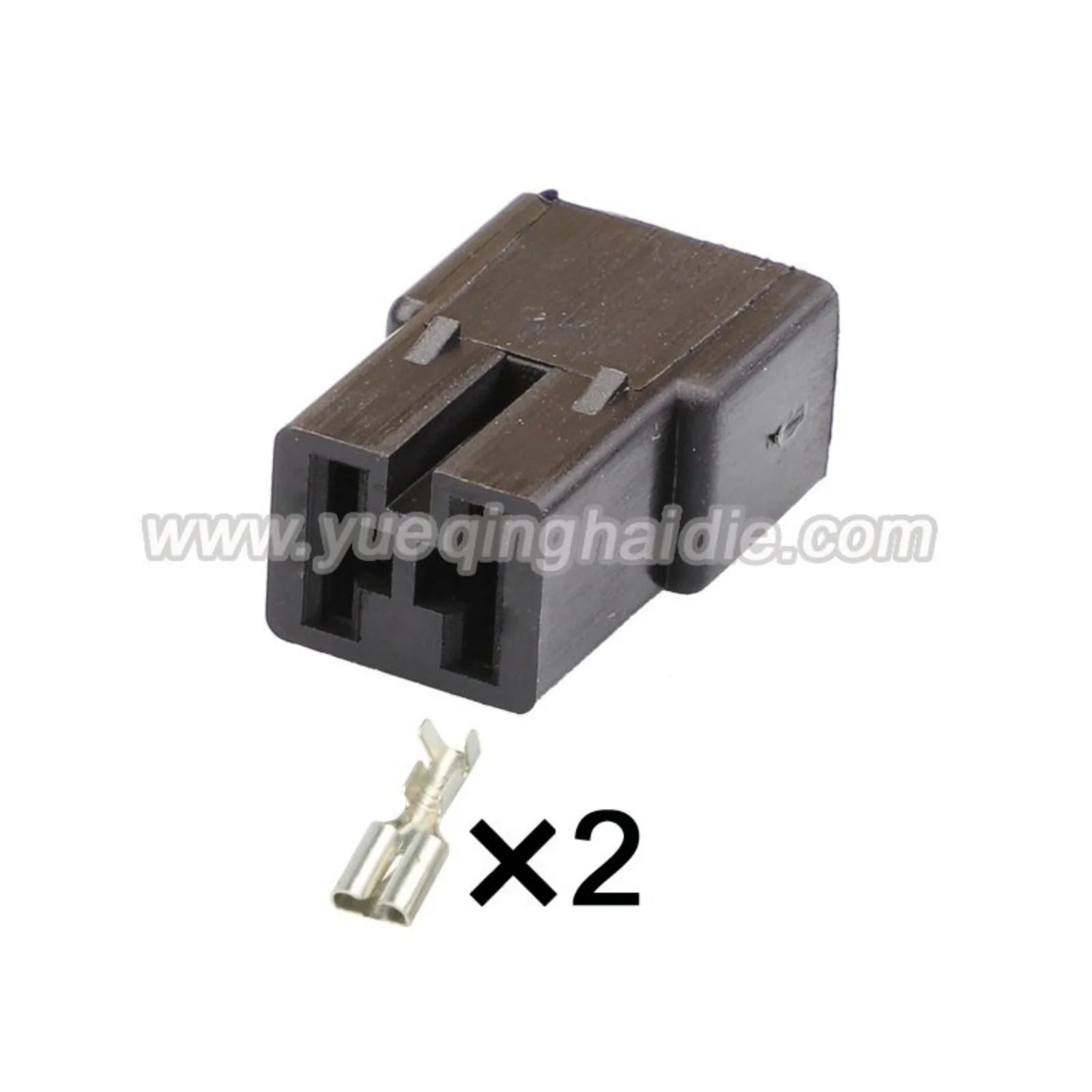 2 PIN Unsealed Automotive Plug 6.3mm Male Female Connectors Connector With Terminal Pins 180924 0-180923-0
