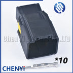 1 Set 10 Pin/Way 1.5 mm Female for Peugeot 206 Side Mirror Plastic Auto Electrical Wire Connector Plug 98816-1011 98823-1011