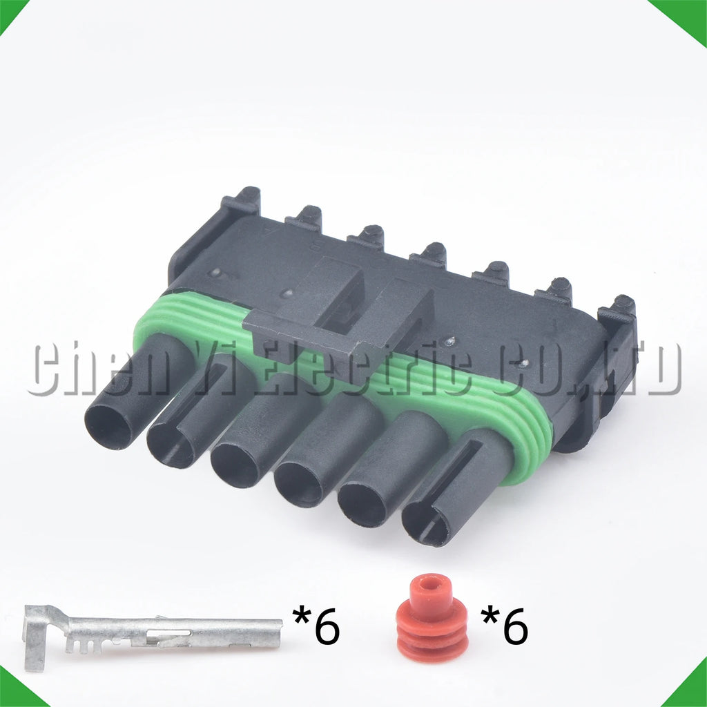6-Pin Auto Connector Series automotive electrical cable housing waterproof plastic